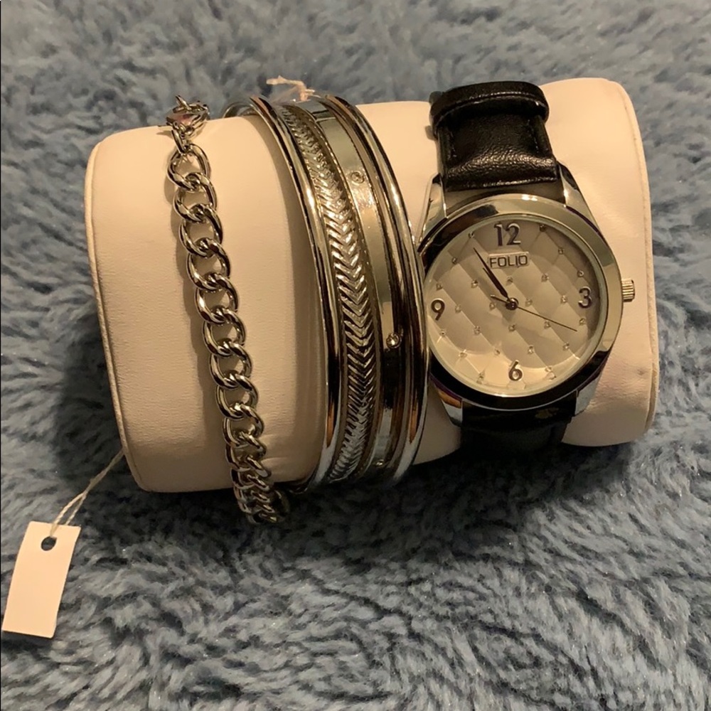 Watch and bracelet set